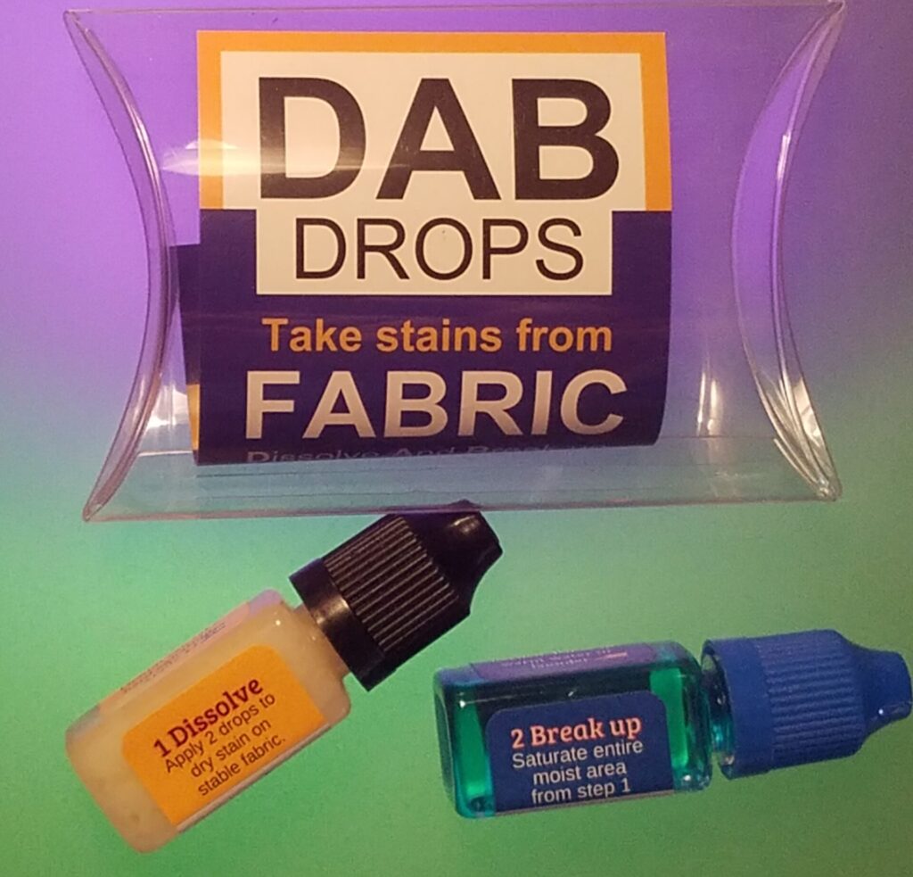 Clean resin and dabs from Fabric